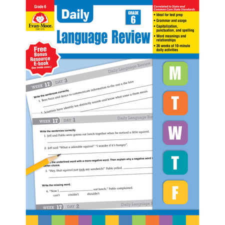 EVAN-MOOR Daily Language Review Teacher’s Edition, Grade 6 576